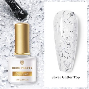 Born Pretty Glitter Silver Top Kat (53887-1)