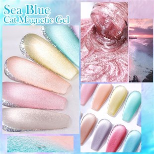 Born Pretty Sea Blue Kedi gözü oje 54748 (SB01)