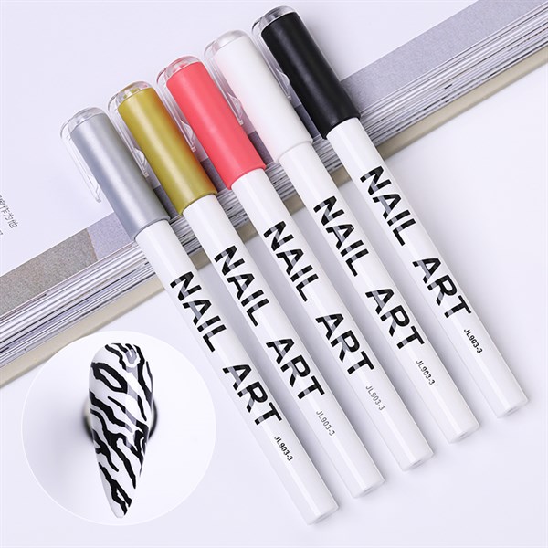 Nail Art çizim kalemi SİYAH (53542-2) - detay görseli 3