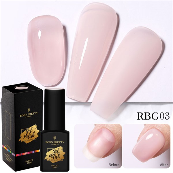 Born Pretty Rubber Base Kat RBG03 (15ml) 55341-3 - detay görseli 4