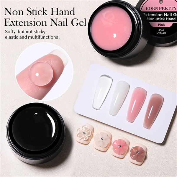 Born Pretty Non stick Extension Gel Milky White NSG-02 (56021) - detay görseli 4
