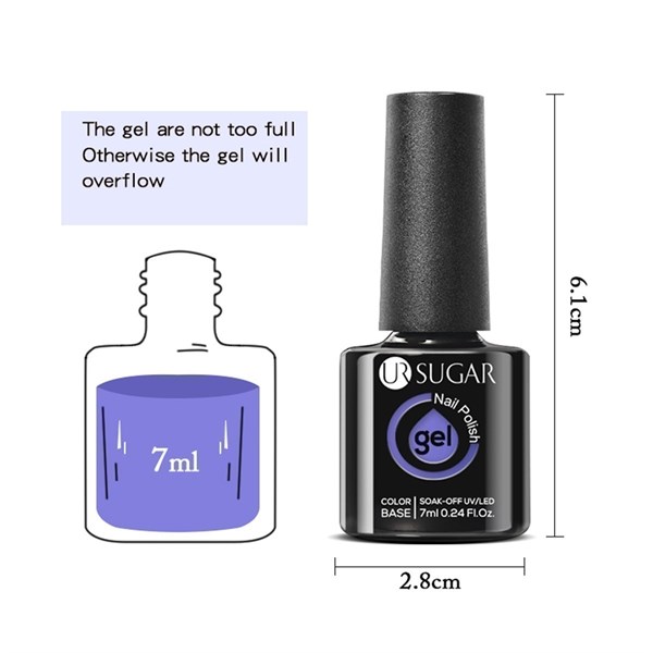 Ursugar kalıcı oje 7 ml URH024 (54169) - detay görseli 3