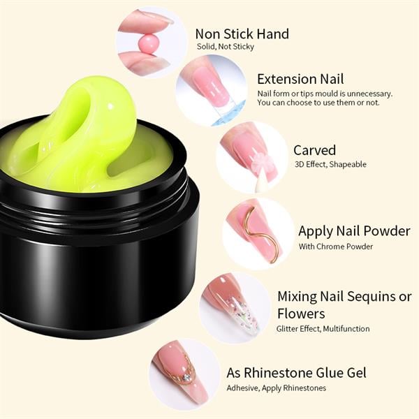 Born Pretty Luminous-Fosforlu Non stick Extension Gel NSG23 (56032)