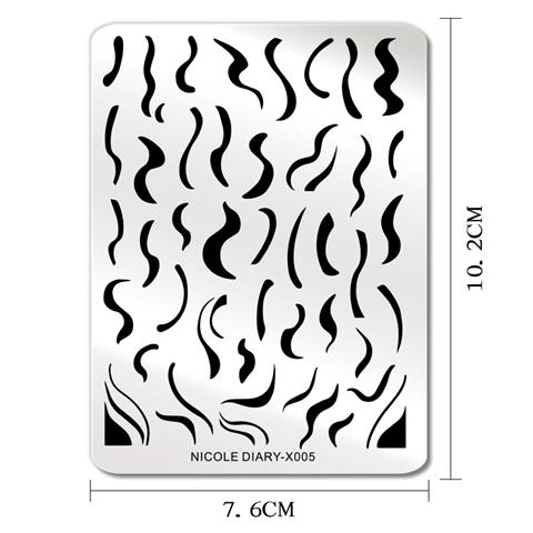 Nicole Diary metal stampa tabakası X005 (56252)