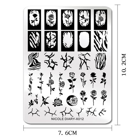 Nicole Diary metal stampa tabakası X012 (56259)