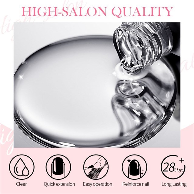 BORN PRETTY PRO 15ml BIAB HEMA Free Quick Building Nail Extension Gel B005 (59654)