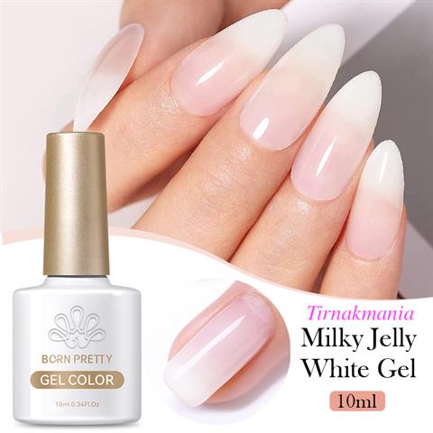 Born Pretty 10 ml Rakı Beyazı kalıcı oje (56365) Milky White