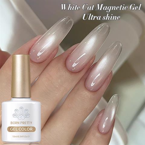 BORN PRETTY 10ml White Kedi Gözü Kalıcı Oje 60289