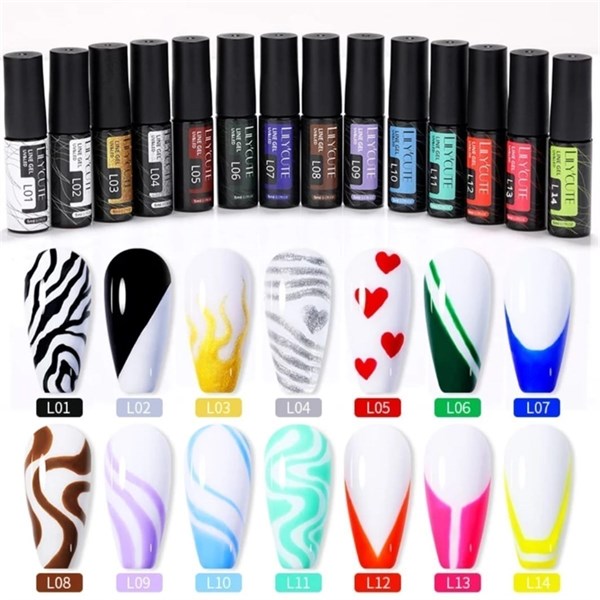 Lily Cute Nail art çizim ojesi (UV gel) 53335-09 - detay görseli 5