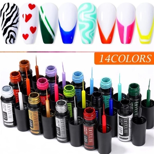 Lily Cute Nail art çizim ojesi (UV gel) 53335-13 - detay görseli 4
